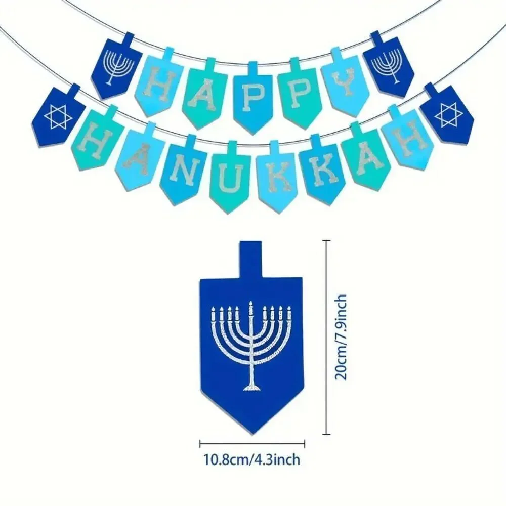 Brand New Happy Hanukkah Dreidel Banner